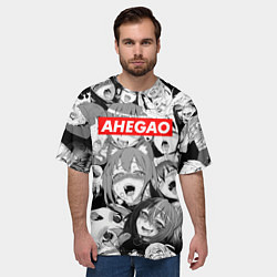 Футболка оверсайз мужская AHEGAO АХЕГАО, цвет: 3D-принт — фото 2