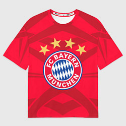 Футболка оверсайз мужская BAYERN MUNCHEN, цвет: 3D-принт