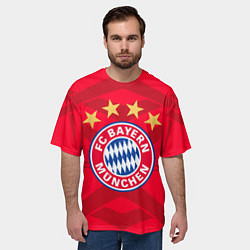 Футболка оверсайз мужская BAYERN MUNCHEN, цвет: 3D-принт — фото 2
