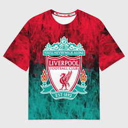 Мужская футболка оверсайз LIVERPOOL