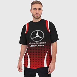 Футболка оверсайз мужская Mercedes-Benz, цвет: 3D-принт — фото 2