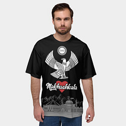 Футболка оверсайз мужская Дагестан Махачкала, цвет: 3D-принт — фото 2