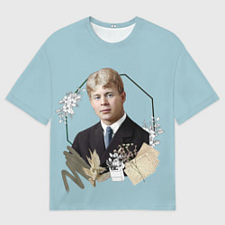 Футболка оверсайз мужская Есенин, цвет: 3D-принт