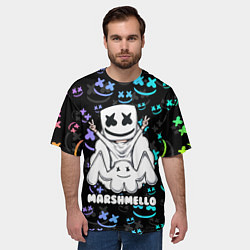 Футболка оверсайз мужская MARSHMELLO, цвет: 3D-принт — фото 2