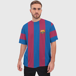 Футболка оверсайз мужская FC Barcelona 2021, цвет: 3D-принт — фото 2