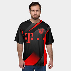 Футболка оверсайз мужская FC Bayern Munchen, цвет: 3D-принт — фото 2