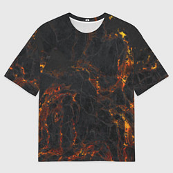 Футболка оверсайз мужская Лава, цвет: 3D-принт
