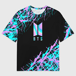 Футболка оверсайз мужская BTS, цвет: 3D-принт