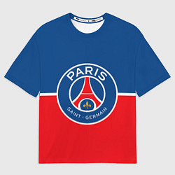 Футболка оверсайз мужская FC PSG, цвет: 3D-принт