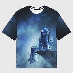 Футболка оверсайз мужская АСТРОНАВТ-КОСМОНАВТ D, цвет: 3D-принт