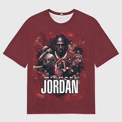 Футболка оверсайз мужская MICHAEL JORDAN, цвет: 3D-принт