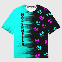 Футболка оверсайз мужская Marshmello, цвет: 3D-принт