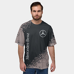Футболка оверсайз мужская MERCEDES МЕРСЕДЕС, цвет: 3D-принт — фото 2