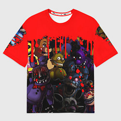 Футболка оверсайз мужская Five Nights At Freddys, цвет: 3D-принт
