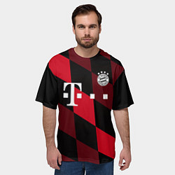 Футболка оверсайз мужская ФК Бавария Мюнхен, цвет: 3D-принт — фото 2