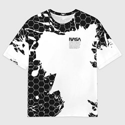 Футболка оверсайз мужская NASA, цвет: 3D-принт