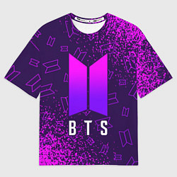 Футболка оверсайз мужская BTS БТС, цвет: 3D-принт