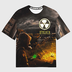 Футболка оверсайз мужская Stalker 2, цвет: 3D-принт