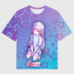 Мужская футболка оверсайз Тромбоцит