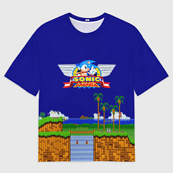 Мужская футболка оверсайз Sonic