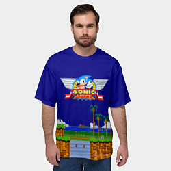 Футболка оверсайз мужская Sonic, цвет: 3D-принт — фото 2