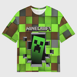 Футболка оверсайз мужская Minecraft, цвет: 3D-принт