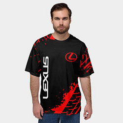 Футболка оверсайз мужская LEXUS ЛЕКСУС, цвет: 3D-принт — фото 2