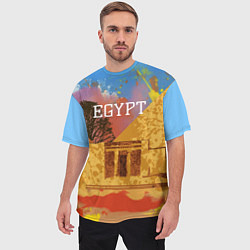 Футболка оверсайз мужская Египет Пирамида Хеопса, цвет: 3D-принт — фото 2