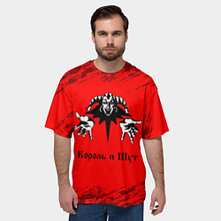 Футболка оверсайз мужская КОРОЛЬ И ШУТ, цвет: 3D-принт — фото 2