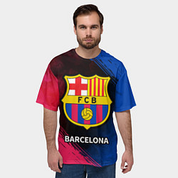 Футболка оверсайз мужская BARCELONA БАРСЕЛОНА, цвет: 3D-принт — фото 2