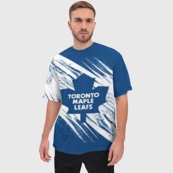 Футболка оверсайз мужская Toronto Maple Leafs,, цвет: 3D-принт — фото 2