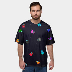 Футболка оверсайз мужская Among Us, цвет: 3D-принт — фото 2