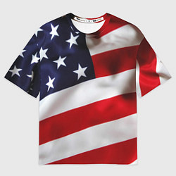 Футболка оверсайз мужская США USA, цвет: 3D-принт