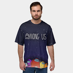 Футболка оверсайз мужская Among Us team, цвет: 3D-принт — фото 2