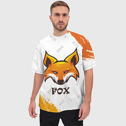 Футболка оверсайз мужская FOX, цвет: 3D-принт — фото 2