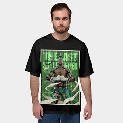 Футболка оверсайз мужская Исраэль Адесанья, цвет: 3D-принт — фото 2