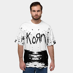 Футболка оверсайз мужская Korn, цвет: 3D-принт — фото 2