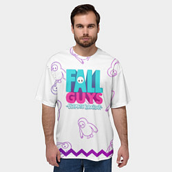 Футболка оверсайз мужская Fall Guys, цвет: 3D-принт — фото 2