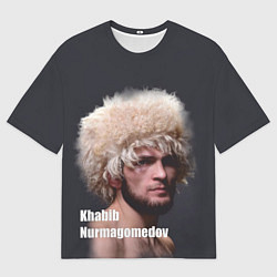 Футболка оверсайз мужская Хабиб Нурмагомедов, цвет: 3D-принт