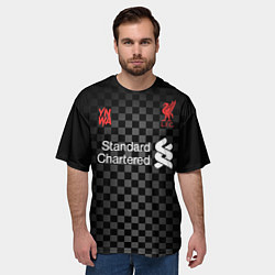 Футболка оверсайз мужская LIVERPOOL резервная 2021, цвет: 3D-принт — фото 2