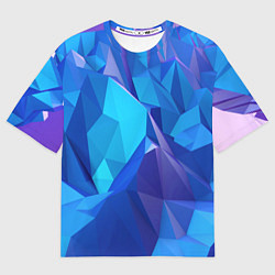 Мужская футболка оверсайз NEON CRYSTALLS