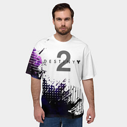 Футболка оверсайз мужская DESTINY 2: BEYOND LIGHT, цвет: 3D-принт — фото 2