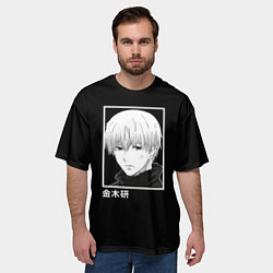 Футболка оверсайз мужская Кен Канеки, цвет: 3D-принт — фото 2