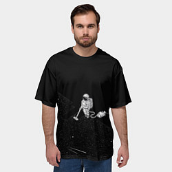 Футболка оверсайз мужская Космический клининг, цвет: 3D-принт — фото 2