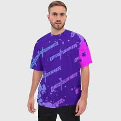 Футболка оверсайз мужская Ghostrunner узор, цвет: 3D-принт — фото 2