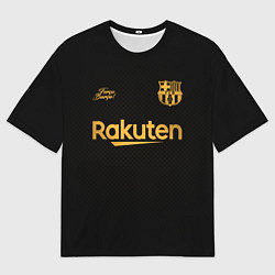 Футболка оверсайз мужская BARCELONA выездная сезон 2021, цвет: 3D-принт