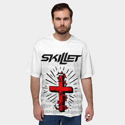 Футболка оверсайз мужская SKILLET, цвет: 3D-принт — фото 2