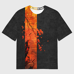 Футболка оверсайз мужская ЦАПЛЯ, цвет: 3D-принт