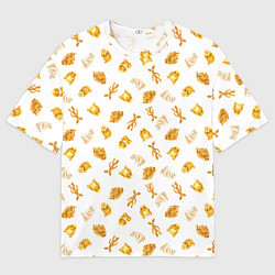 Мужская футболка оверсайз Baked Goods Kowalski Pattern