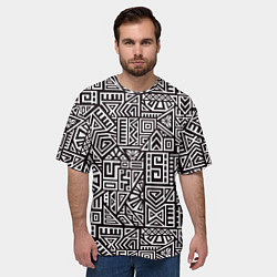 Футболка оверсайз мужская Геометрия, цвет: 3D-принт — фото 2